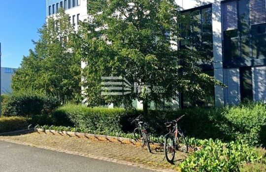 Fahrradstellplätze direkt vor dem Gebäude
