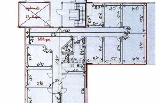 Grundriss Am Weichselgarten 34_1. OG mit 359 m__mit Maße_HIS